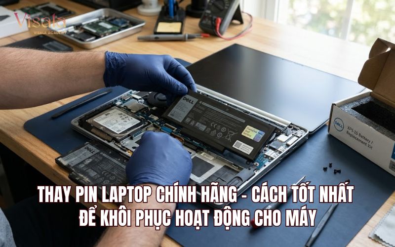 Thay Pin Laptop Chính Hãng - Cách Tốt Nhất Để Khôi Phục Hoạt Động Cho Máy